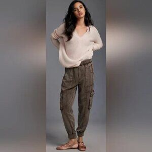 Anthropologie Marrakech Cargo Jogger Pants Size 30 Olive Green